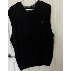Chaps Men's Navy Blue Sleeveless Vest Navy Blue Size XL